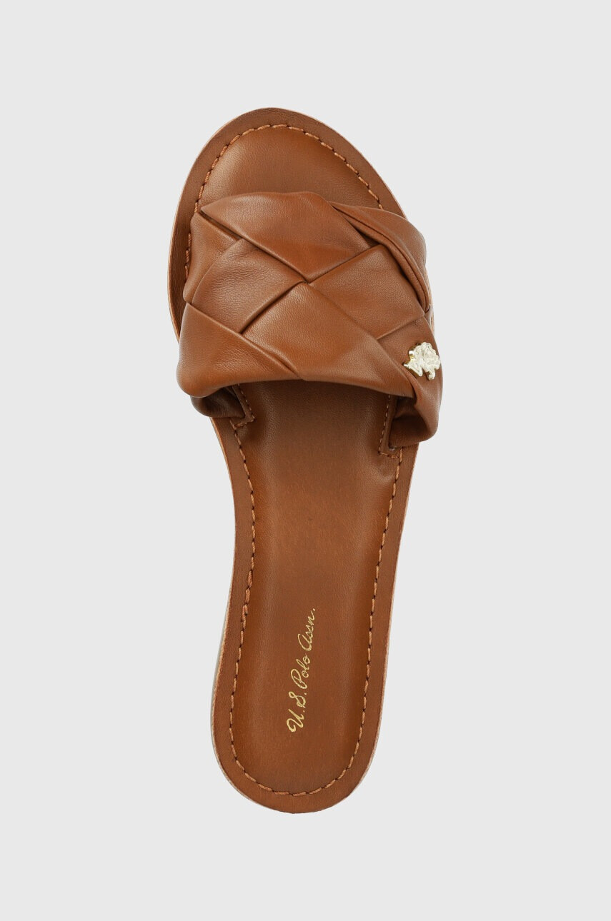 U.S. Polo Assn. Кожени чехли LINDA - Pepit.bg