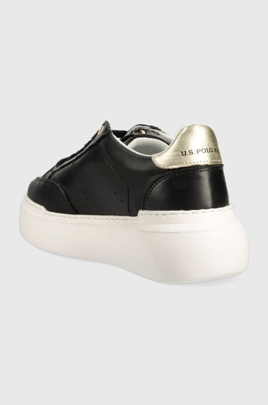 U.S. Polo Assn. Кожени маратонки ARTIDE в черно ARTIDE001D - Pepit.bg