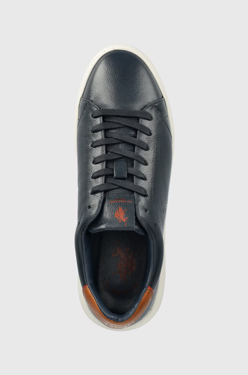U.S. Polo Assn. Кожени маратонки CRYME в тъмносиньо - Pepit.bg