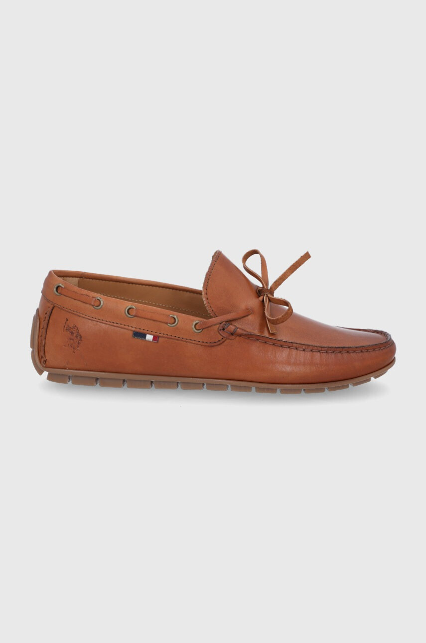 U.S. Polo Assn. Кожени мокасини - Pepit.bg