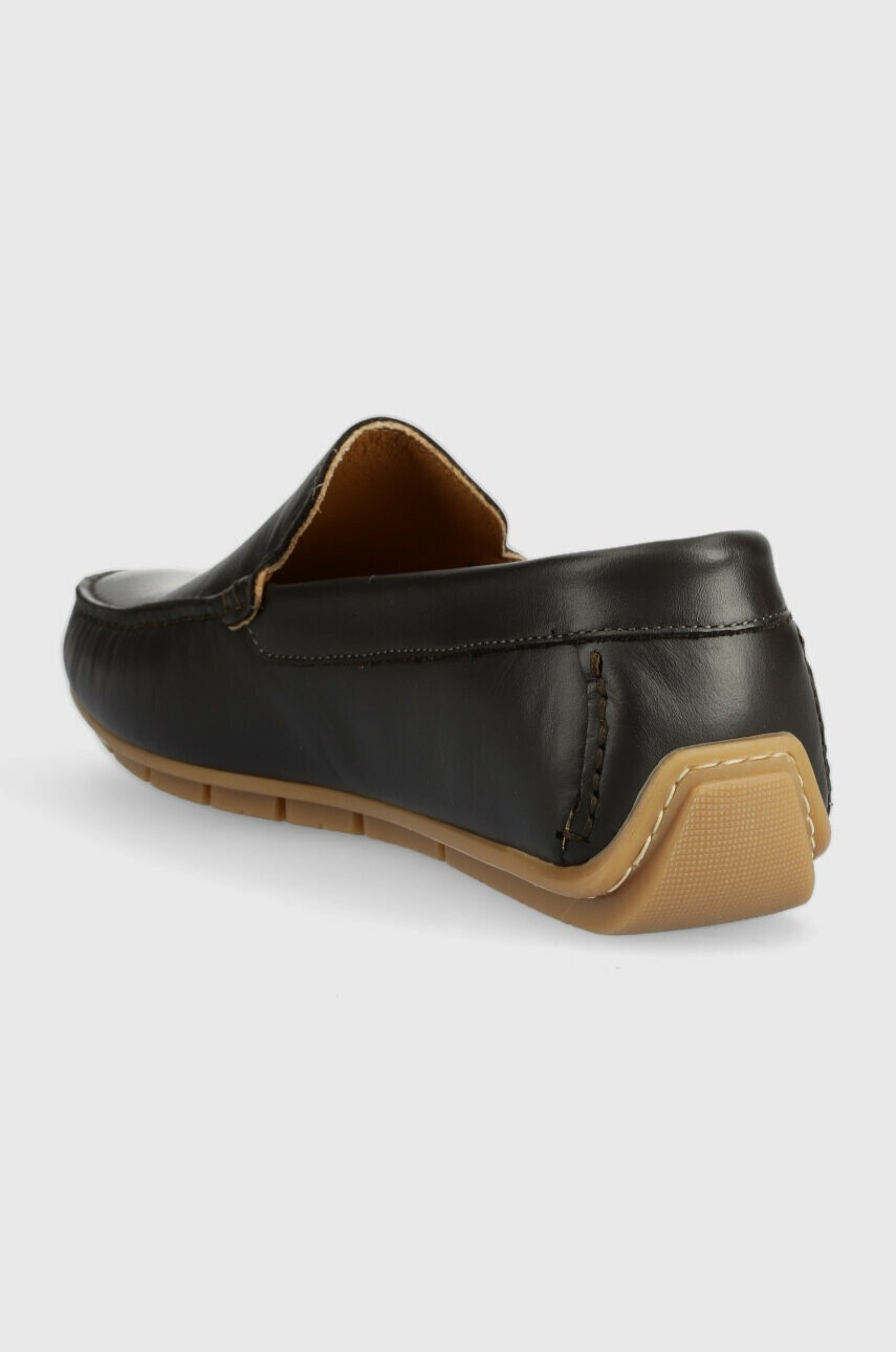 U.S. Polo Assn. Кожени мокасини RIVER в черно RIVER002M - Pepit.bg