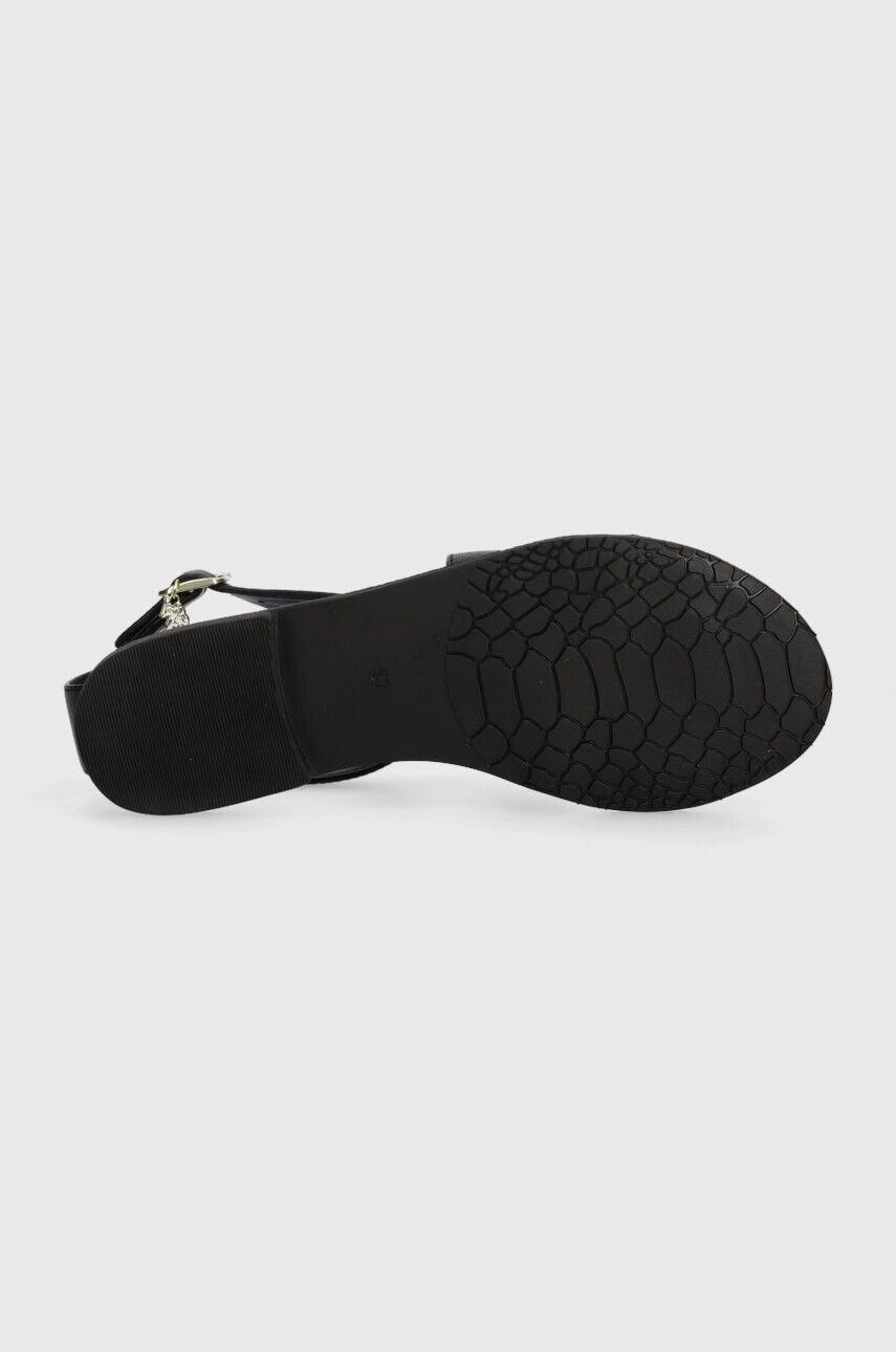 U.S. Polo Assn. Кожени сандали LINDA в черно LINDA001D - Pepit.bg