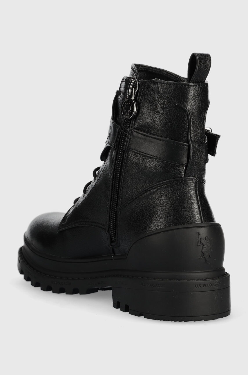 U.S. Polo Assn. Кубинки Bruna в черно с платформа - Pepit.bg