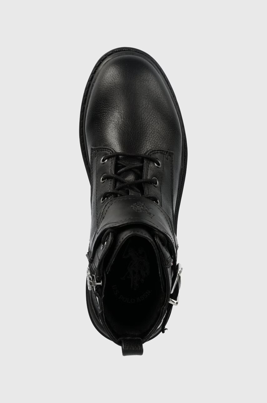 U.S. Polo Assn. Кубинки Bruna в черно с платформа - Pepit.bg