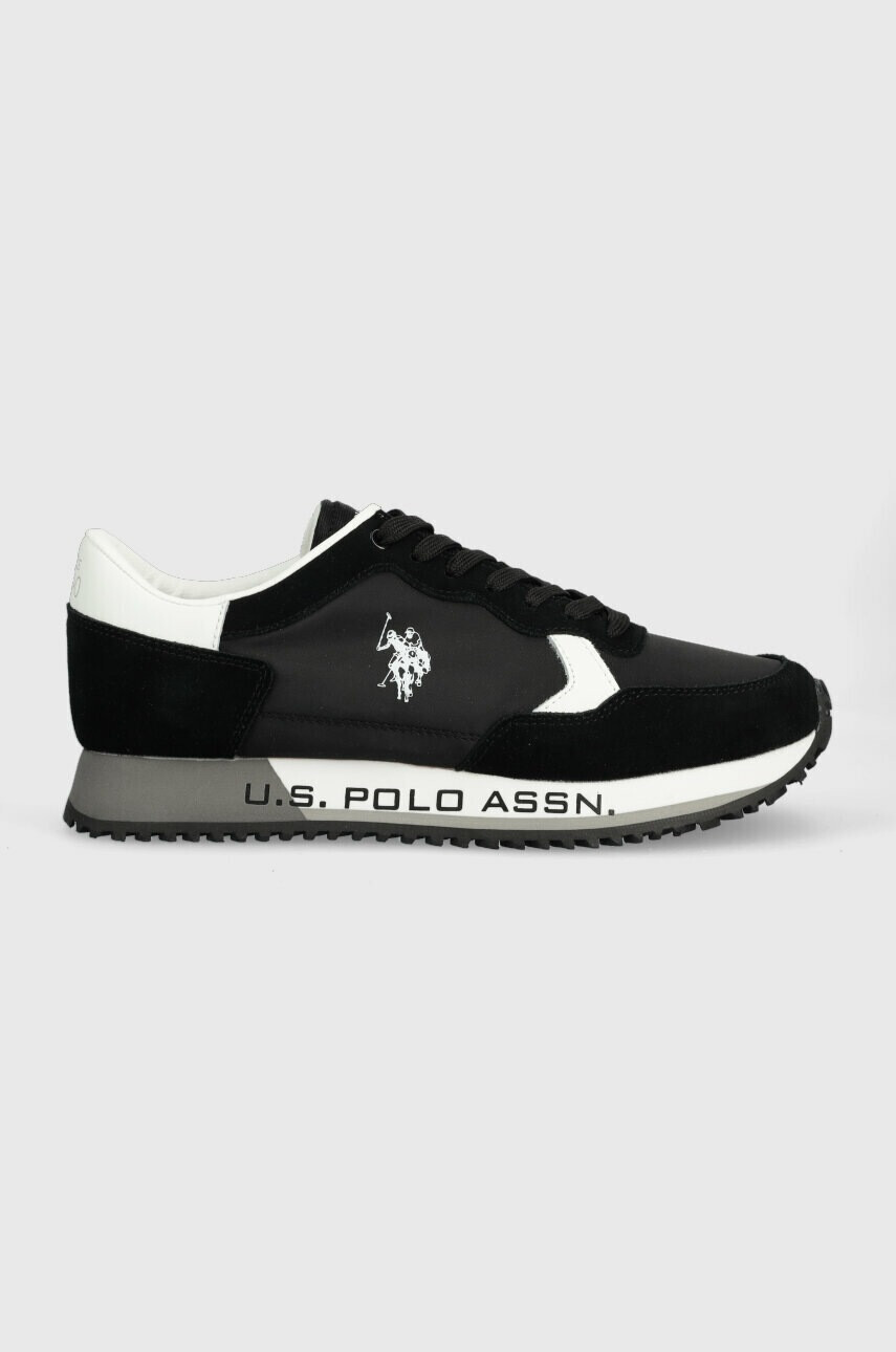 U.S. Polo Assn. Маратонки CLEEF в черно - Pepit.bg