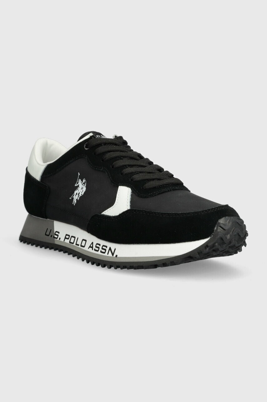 U.S. Polo Assn. Маратонки CLEEF в черно - Pepit.bg