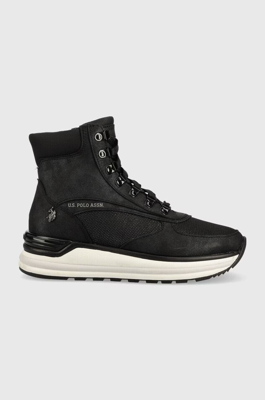 U.S. Polo Assn. Обувки Ophra в черно с платформа - Pepit.bg