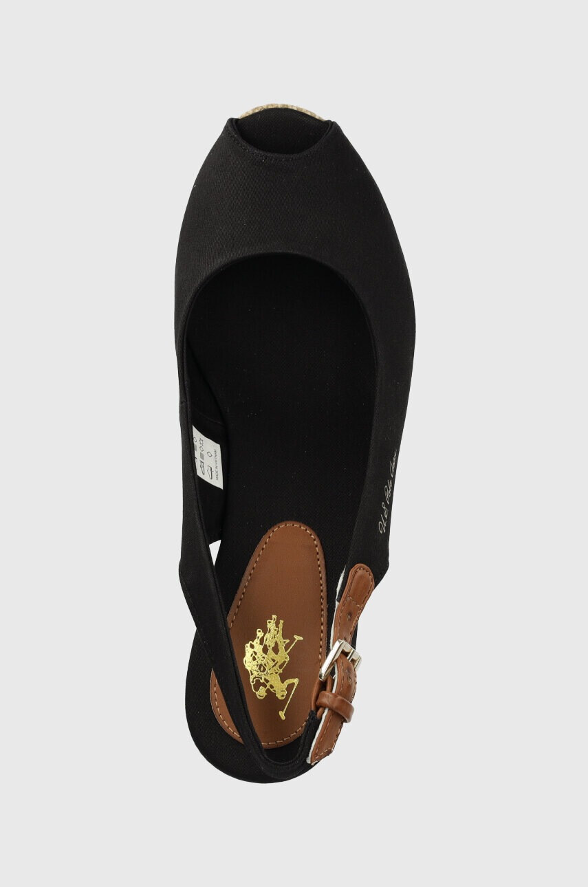 U.S. Polo Assn. Сандали Alyssa в черно със скосена платформа ALYSSA016D - Pepit.bg