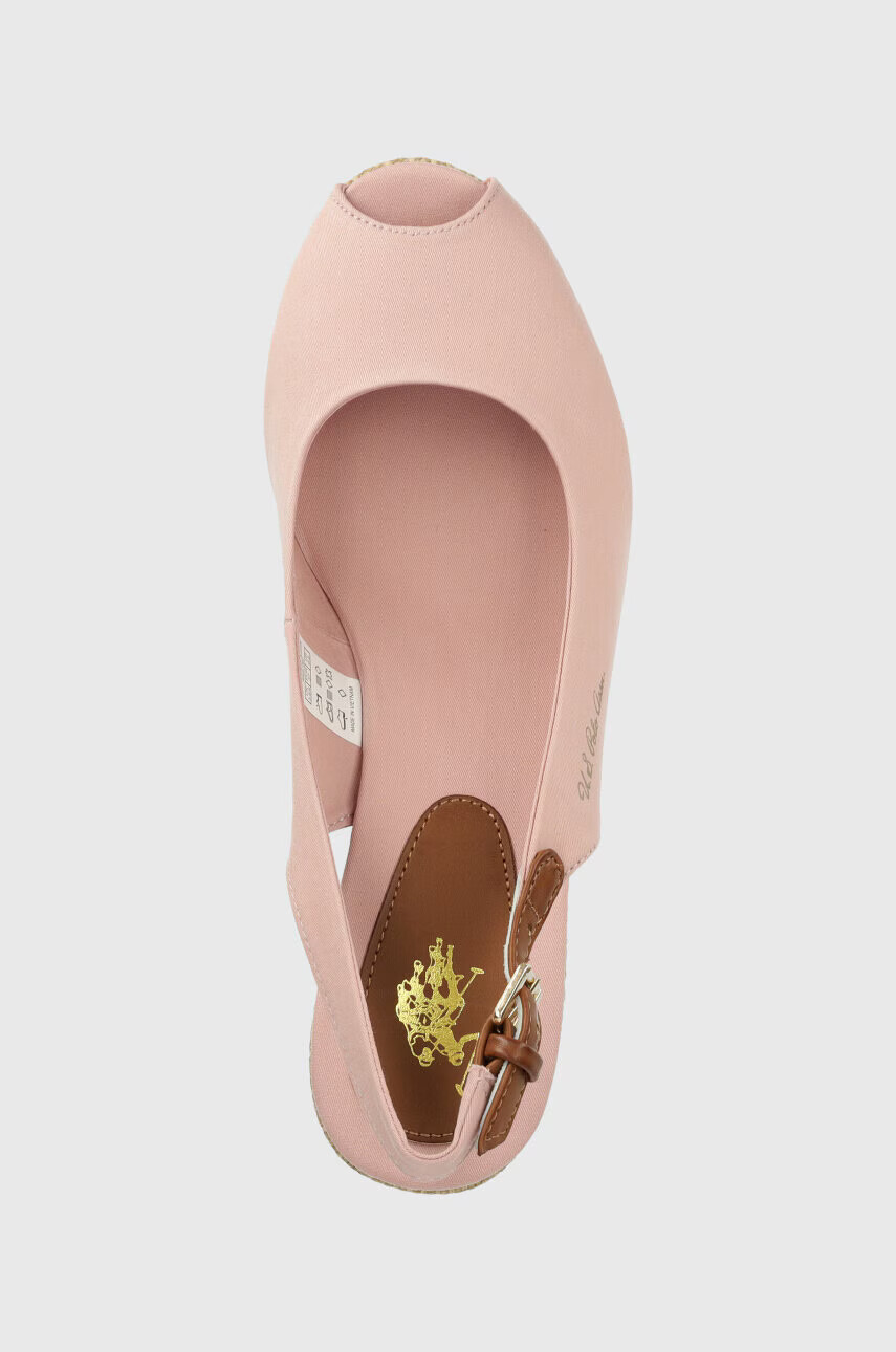 U.S. Polo Assn. Сандали Alyssa в розово със скосена платформа ALYSSA016D - Pepit.bg