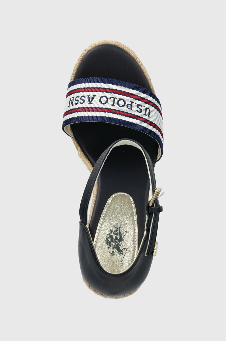 U.S. Polo Assn. Сандали AYLIN в тъмносиньо със скосена платформа - Pepit.bg