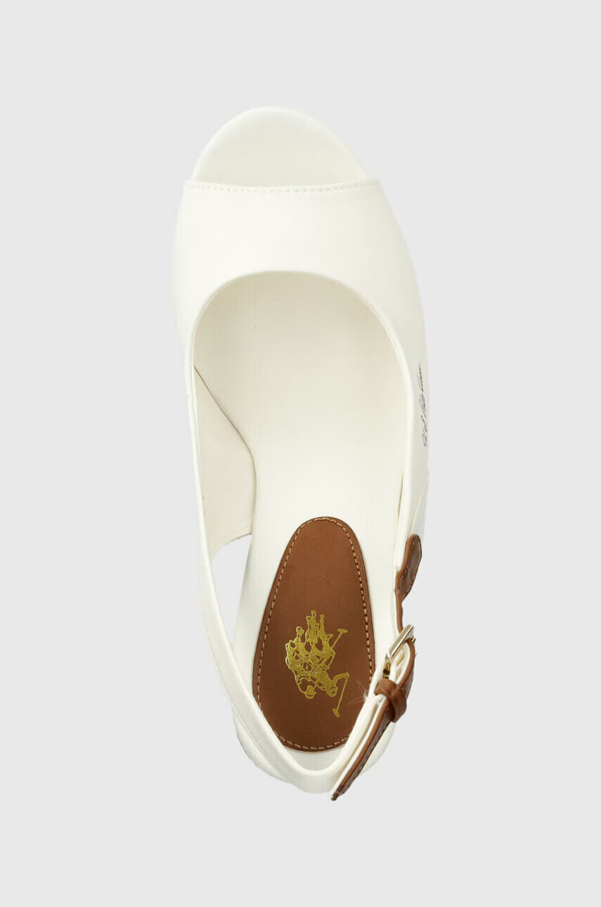 U.S. Polo Assn. Сандали AYLIN в бяло със скосена платформа AYLIN013D - Pepit.bg