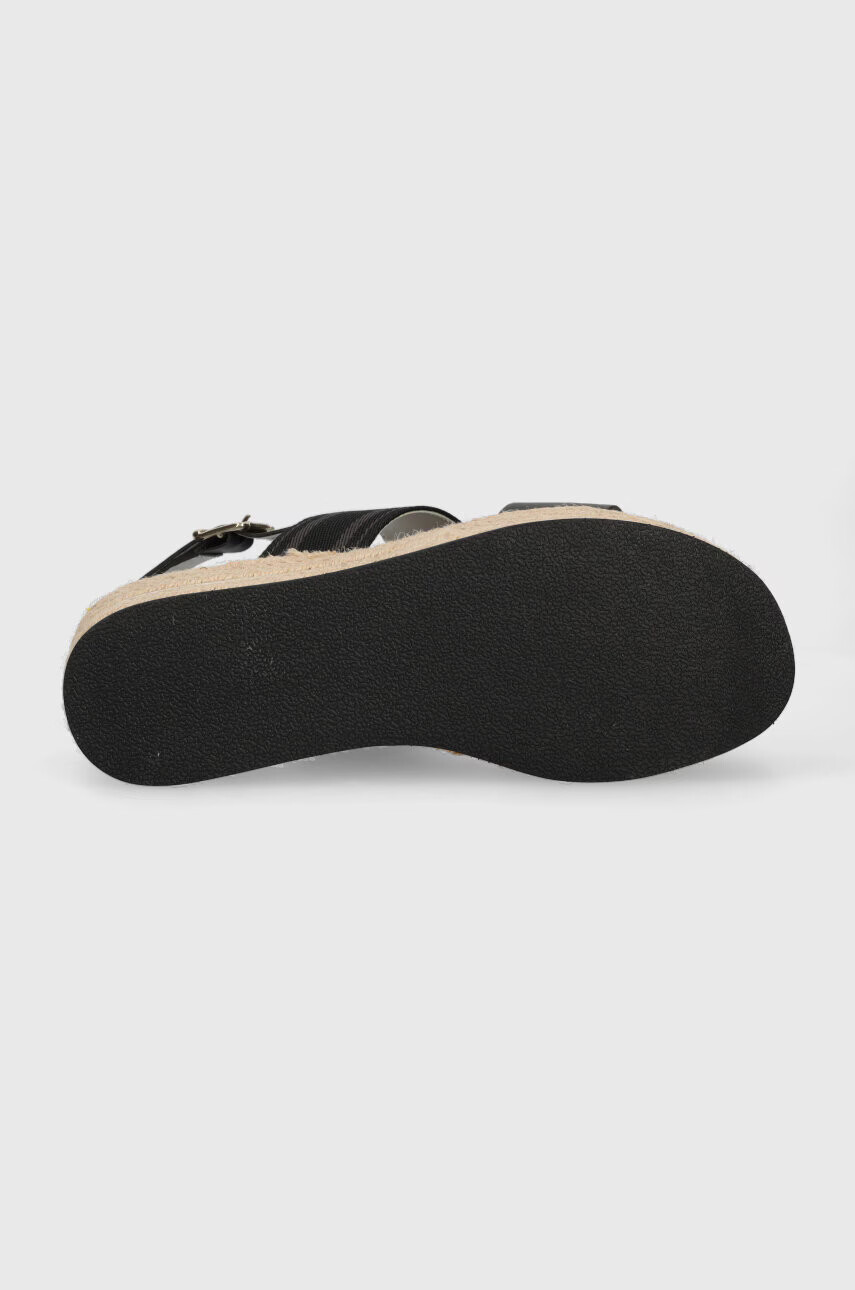 U.S. Polo Assn. Сандали LOREN в черно със скосена платформа LOREN006D - Pepit.bg