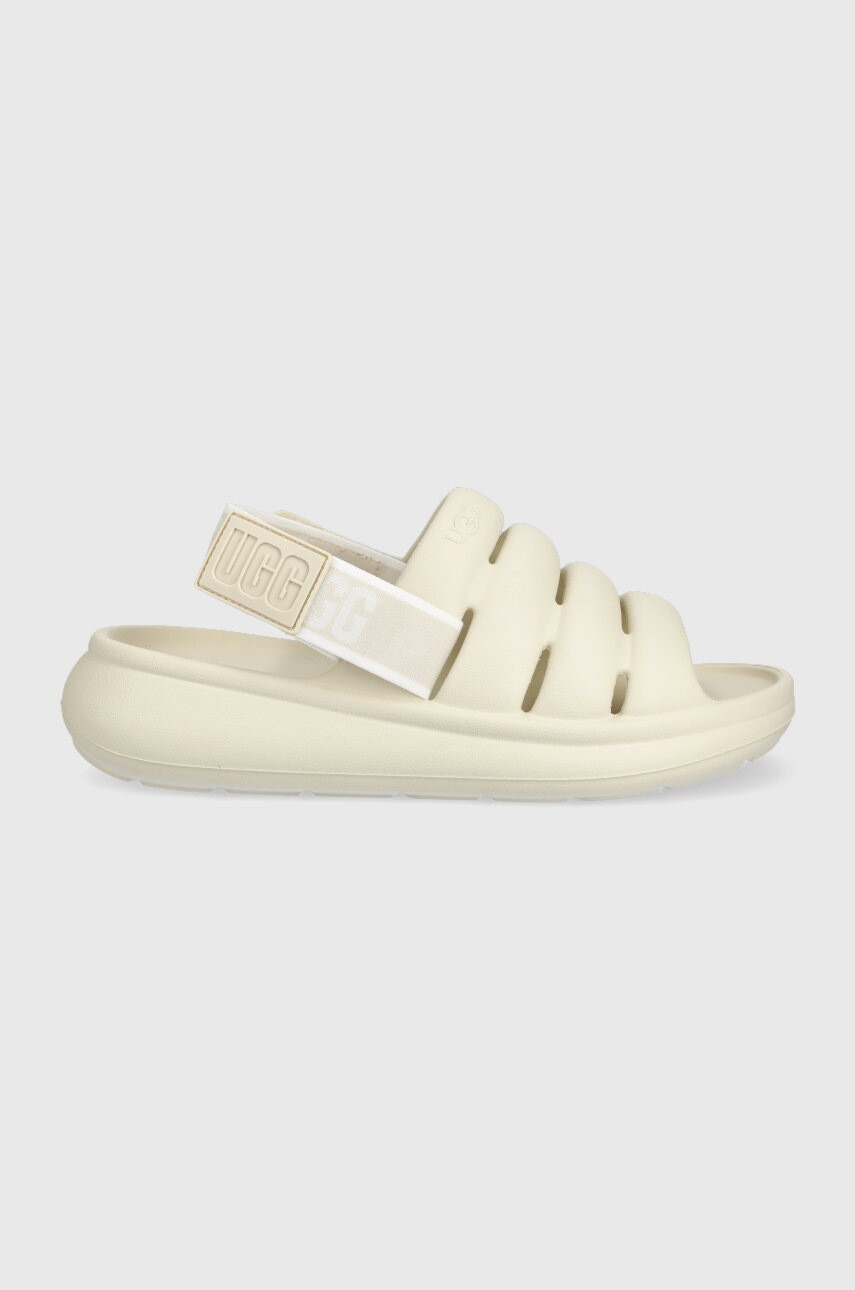 Ugg Чехли Sport Yeah в бежово с платформа - Pepit.bg