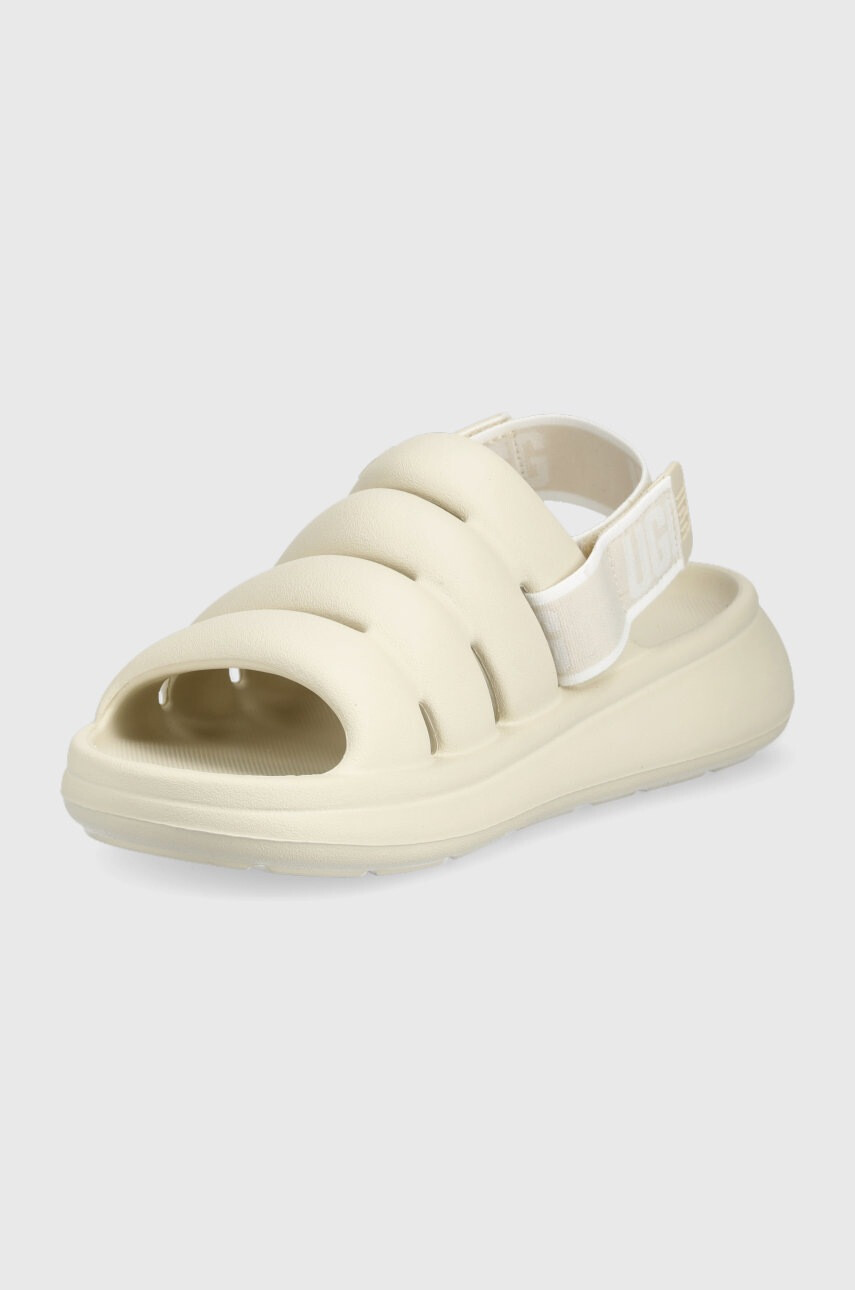 Ugg Чехли Sport Yeah в бежово с платформа - Pepit.bg