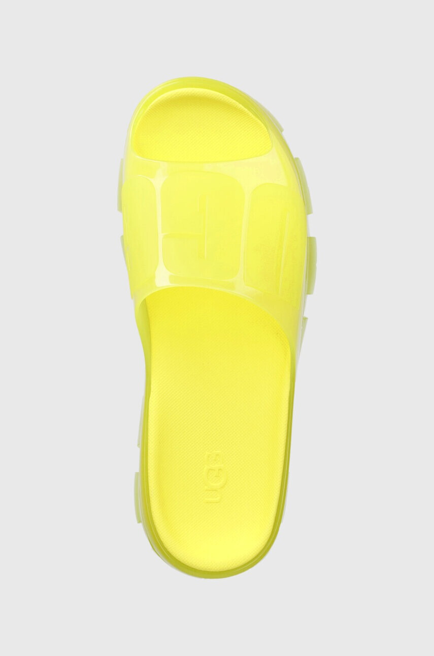 Ugg Чехли Jella Clear Slide в жълто с платформа 1136763 - Pepit.bg