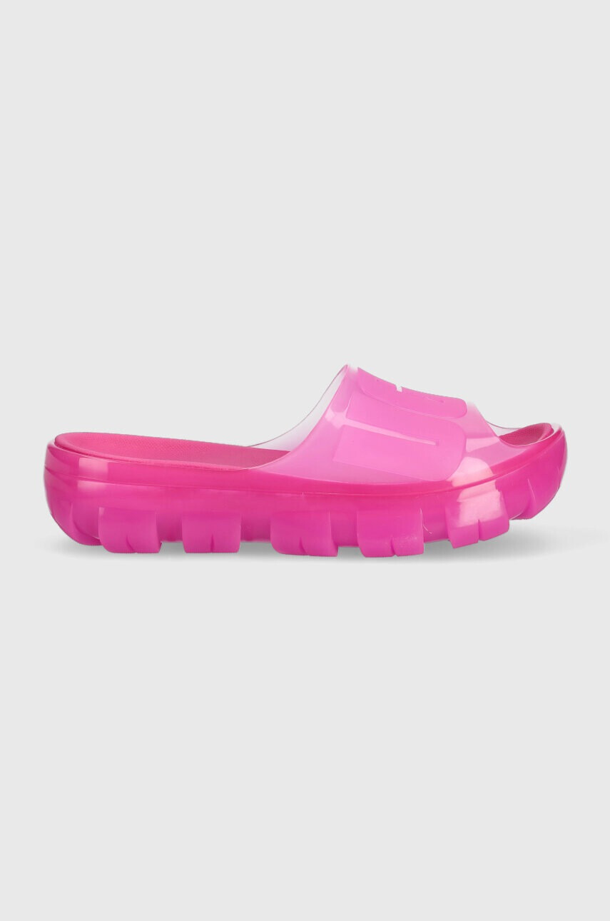 Ugg Чехли Jella Clear Slide в розово с платформа 1136763 - Pepit.bg