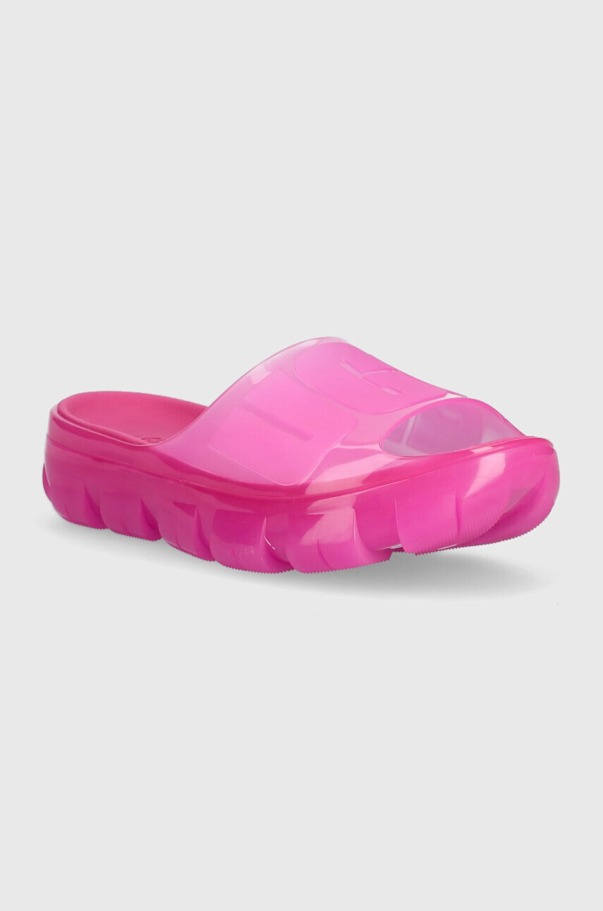 Ugg Чехли Jella Clear Slide в розово с платформа 1136763 - Pepit.bg
