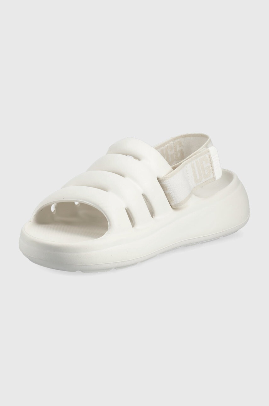 Ugg Чехли Sport Yeah в бежово с платформа - Pepit.bg