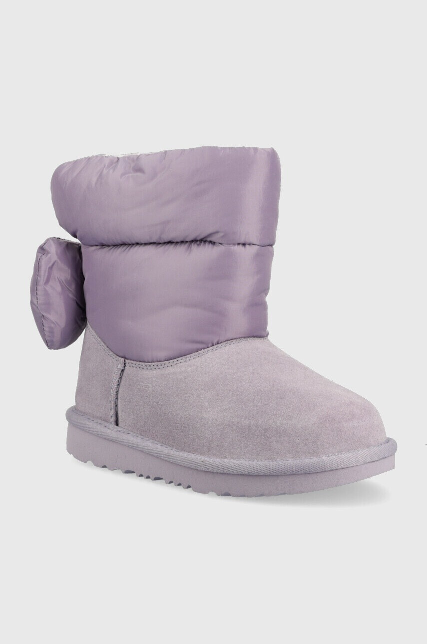 Ugg Детски апрески Bailey Bow Maxi в сиво - Pepit.bg