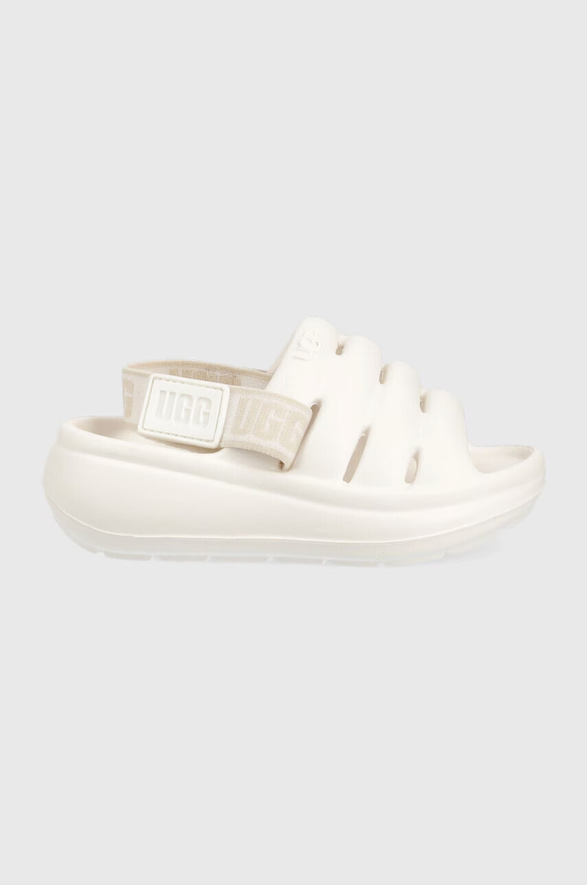 Ugg Детски чехли в бяло - Pepit.bg