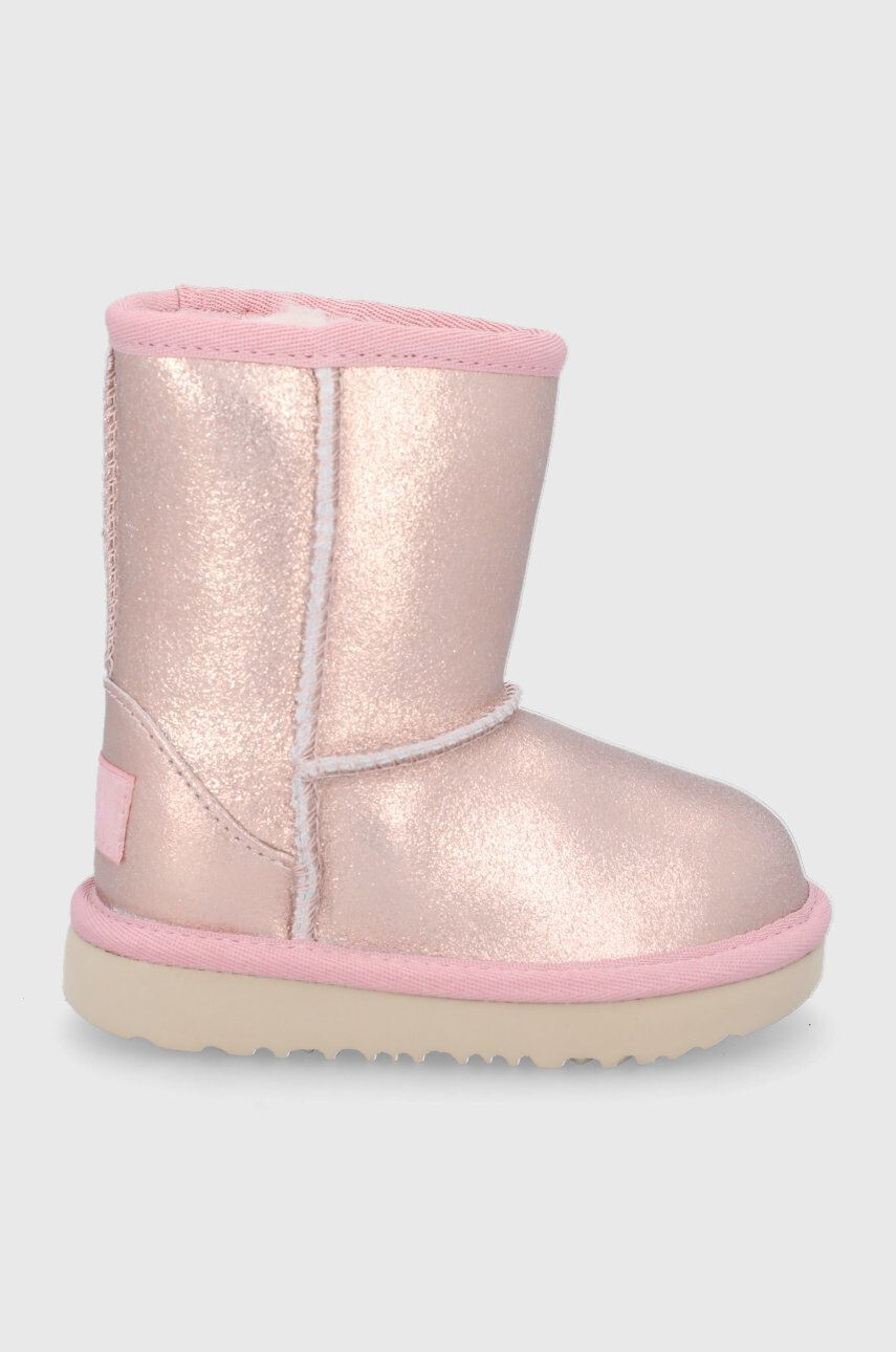 Ugg Детски кожени апрески в златисто - Pepit.bg