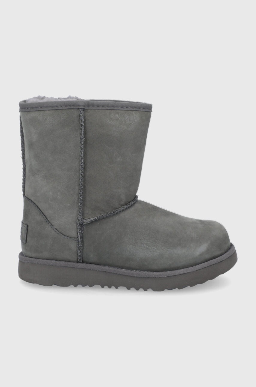 Ugg Детски кожени апрески в сиво - Pepit.bg