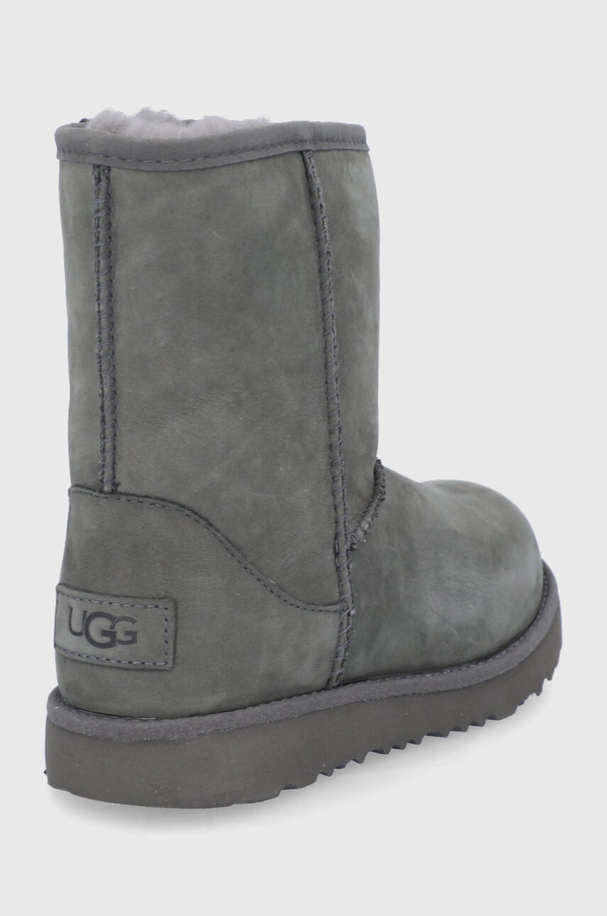 Ugg Детски кожени апрески в сиво - Pepit.bg