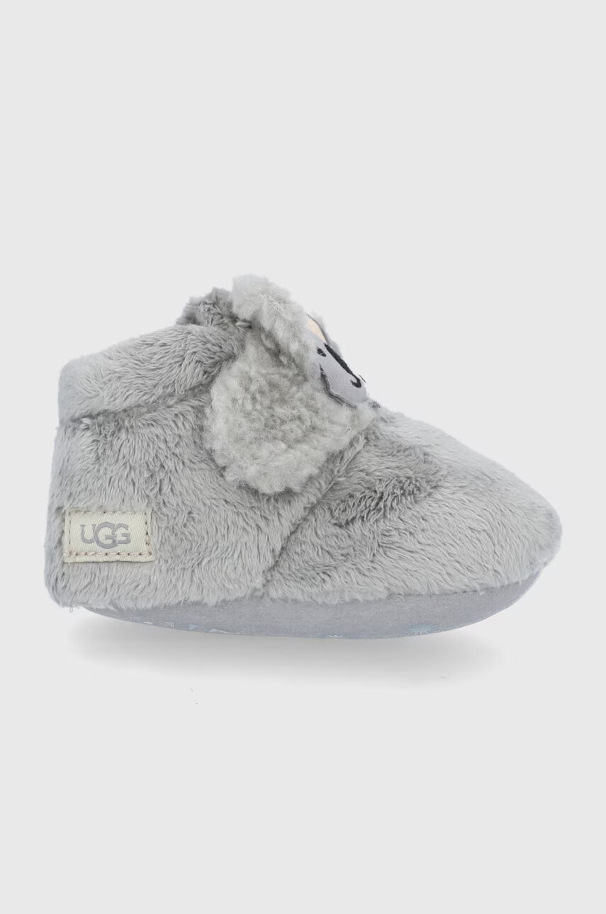 Ugg Детски пантофи Bixbee Koala Stuffie в сиво - Pepit.bg