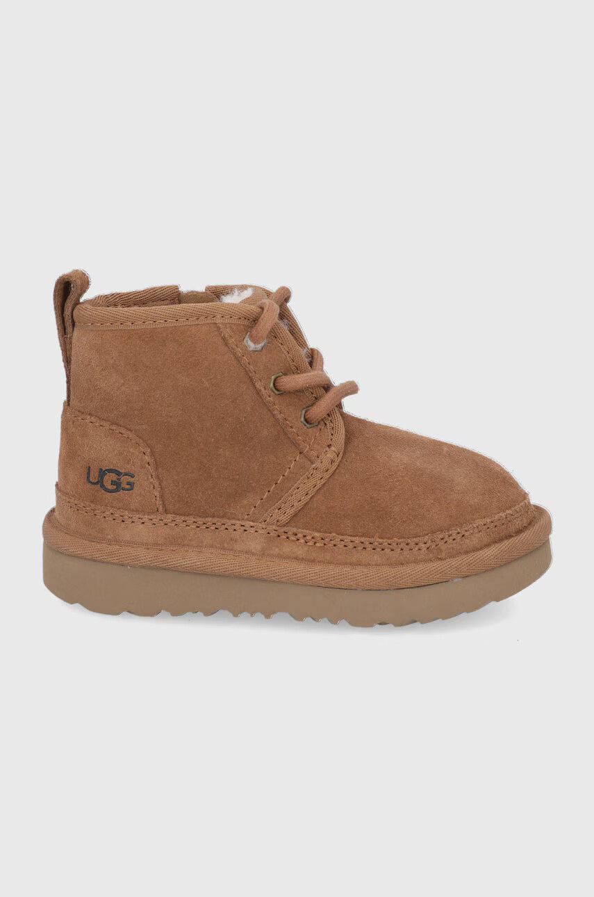 Ugg Детски велурени апрески в кафяво - Pepit.bg