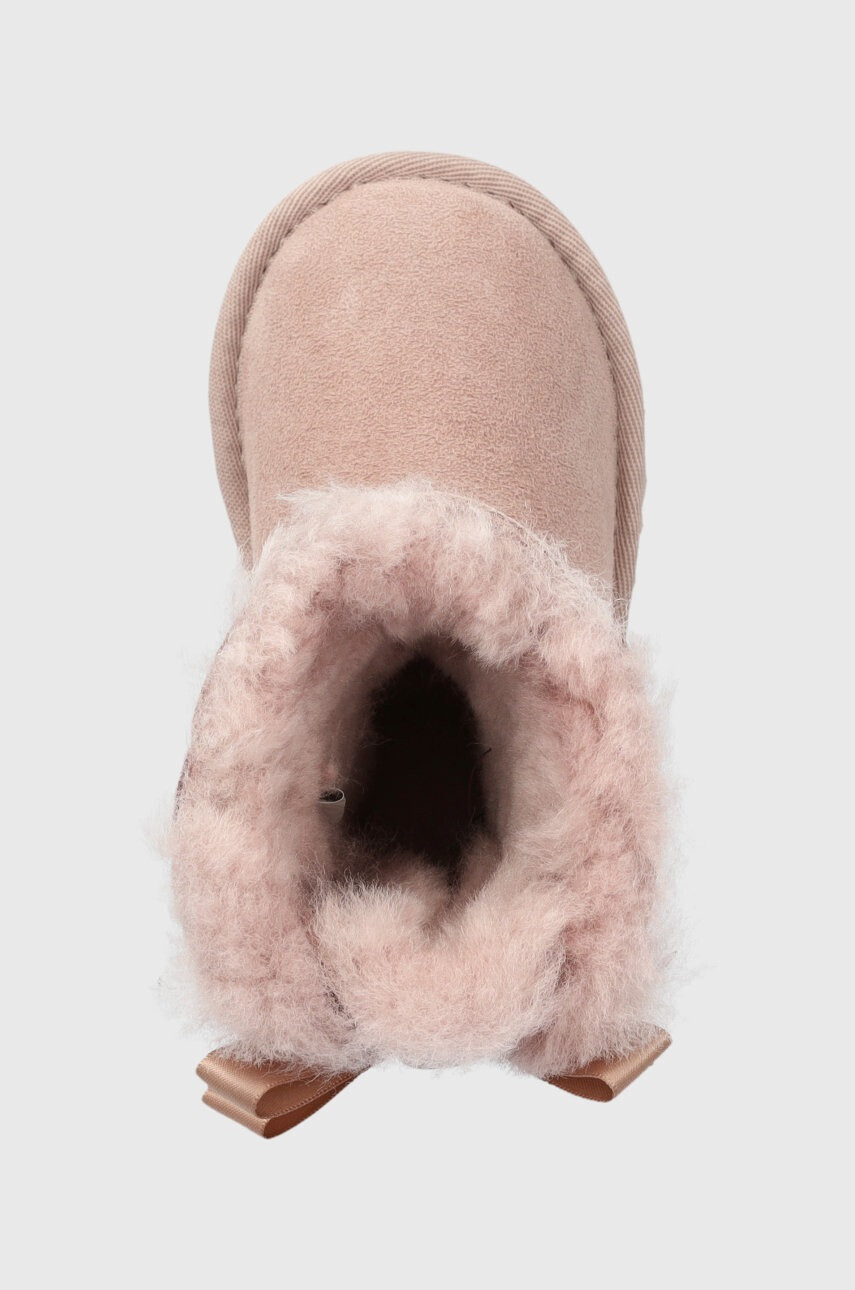Ugg Детски велурени апрески Bailey Bow Ii в розово - Pepit.bg