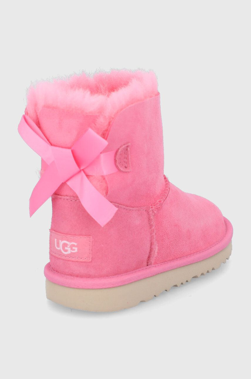 Ugg Детски велурени апрески Bailey Bow II Mini - Pepit.bg