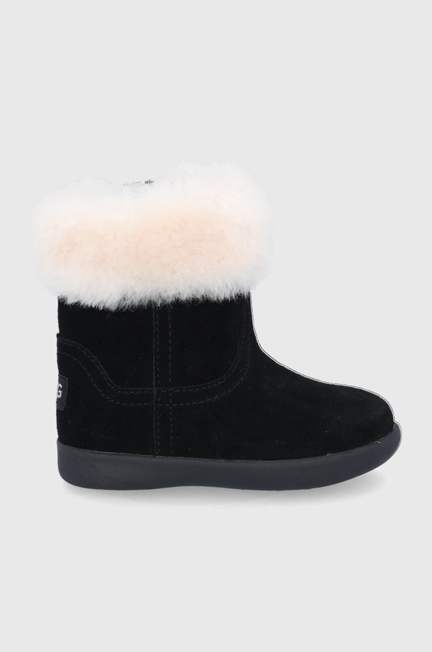 Ugg Детски велурени апрески в черно - Pepit.bg