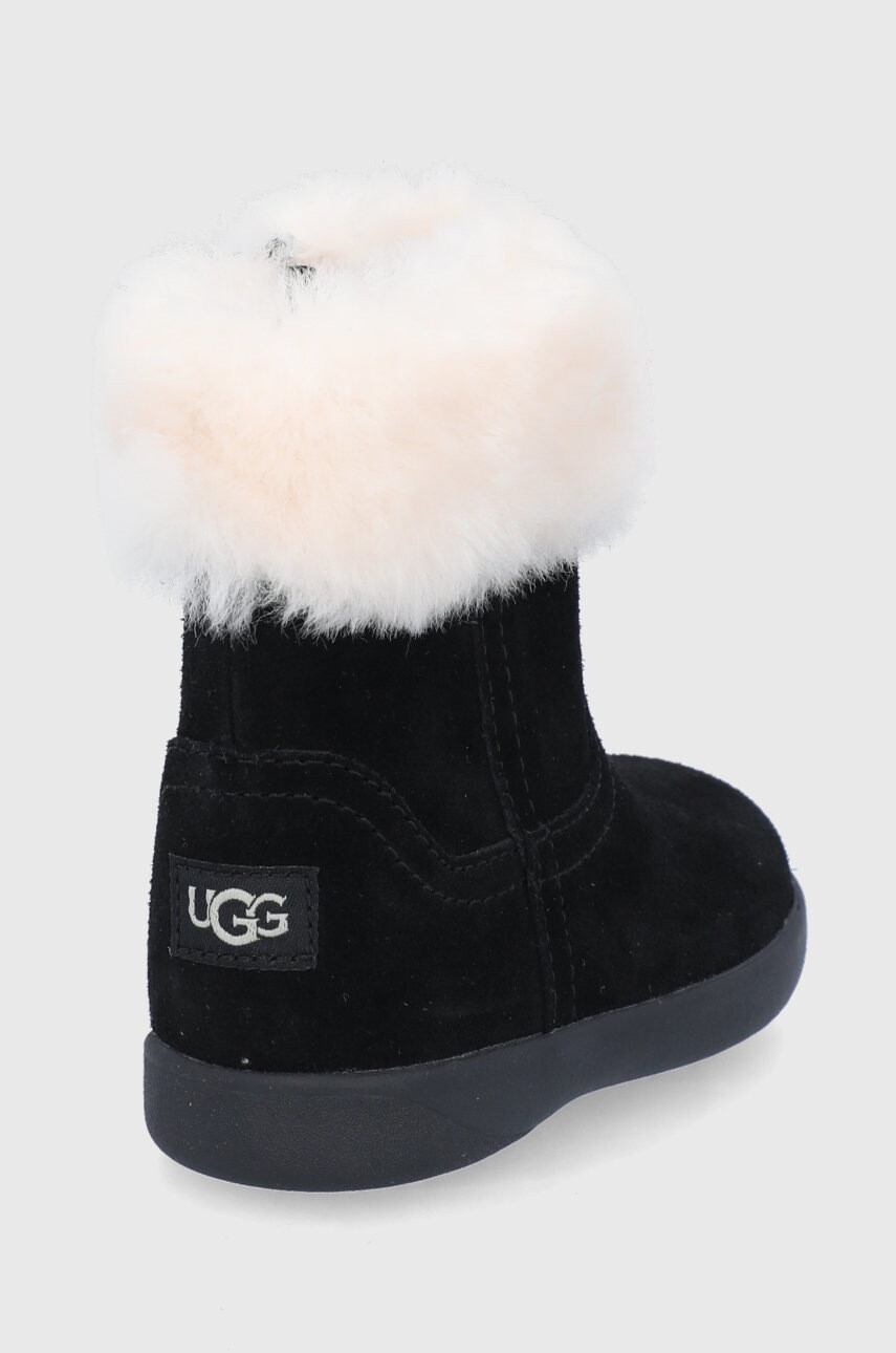 Ugg Детски велурени апрески в черно - Pepit.bg