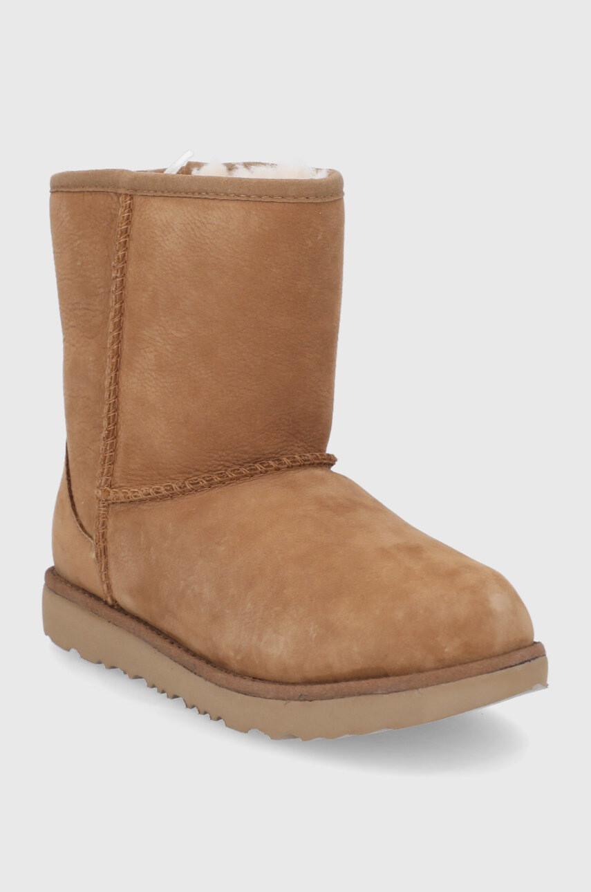 Ugg Детски велурени апрески в кафяво - Pepit.bg