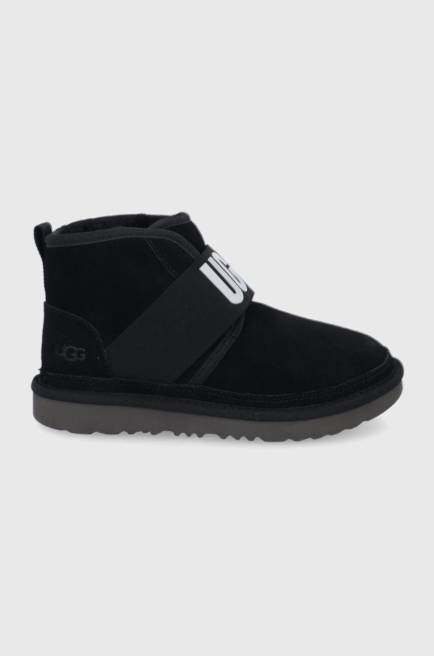 Ugg Детски велурени апрески в черно - Pepit.bg