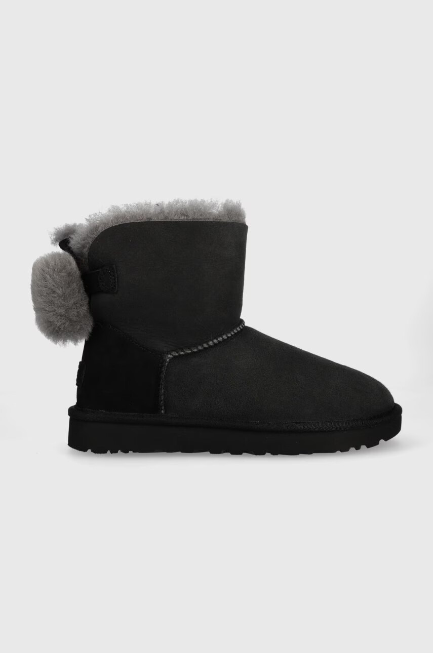Ugg Детски велурени апрески W Mini Bailey Fuzzy Bow - Pepit.bg