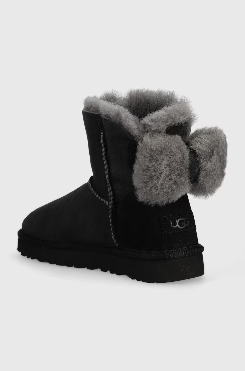 Ugg Детски велурени апрески W Mini Bailey Fuzzy Bow - Pepit.bg