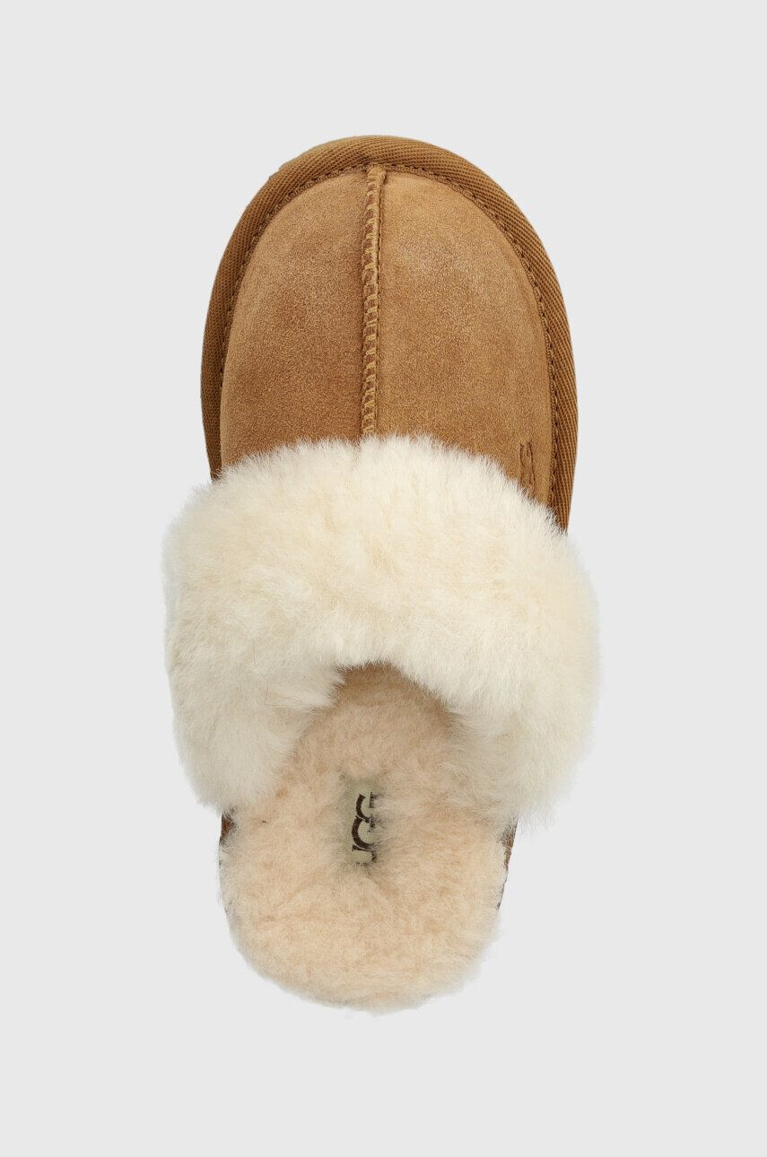 Ugg Детски велурени чехли K COZY II в бежово - Pepit.bg