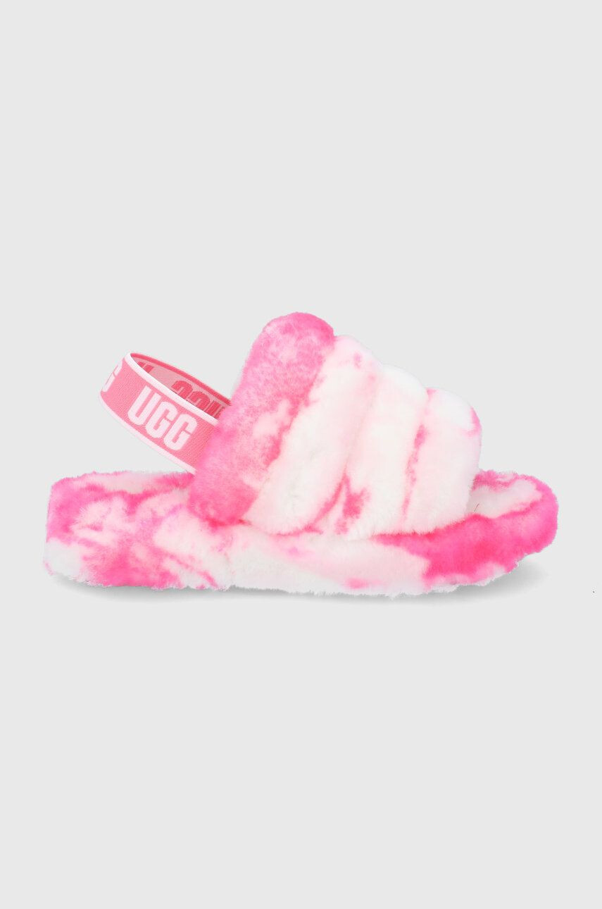 Ugg Детски вълнени пантофи Fluff Yeah - Pepit.bg