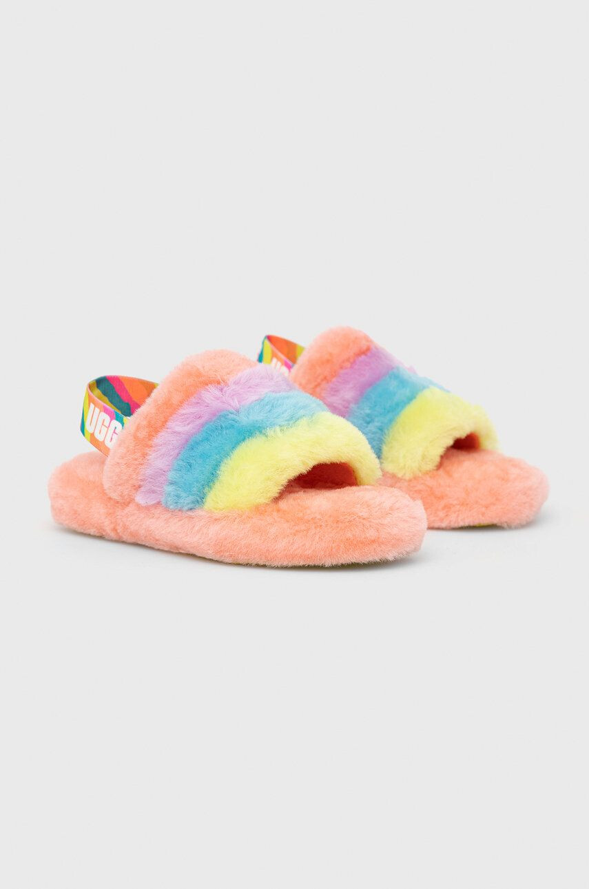 Ugg Детски вълнени пантофи Fluff Yeah Slide - Pepit.bg