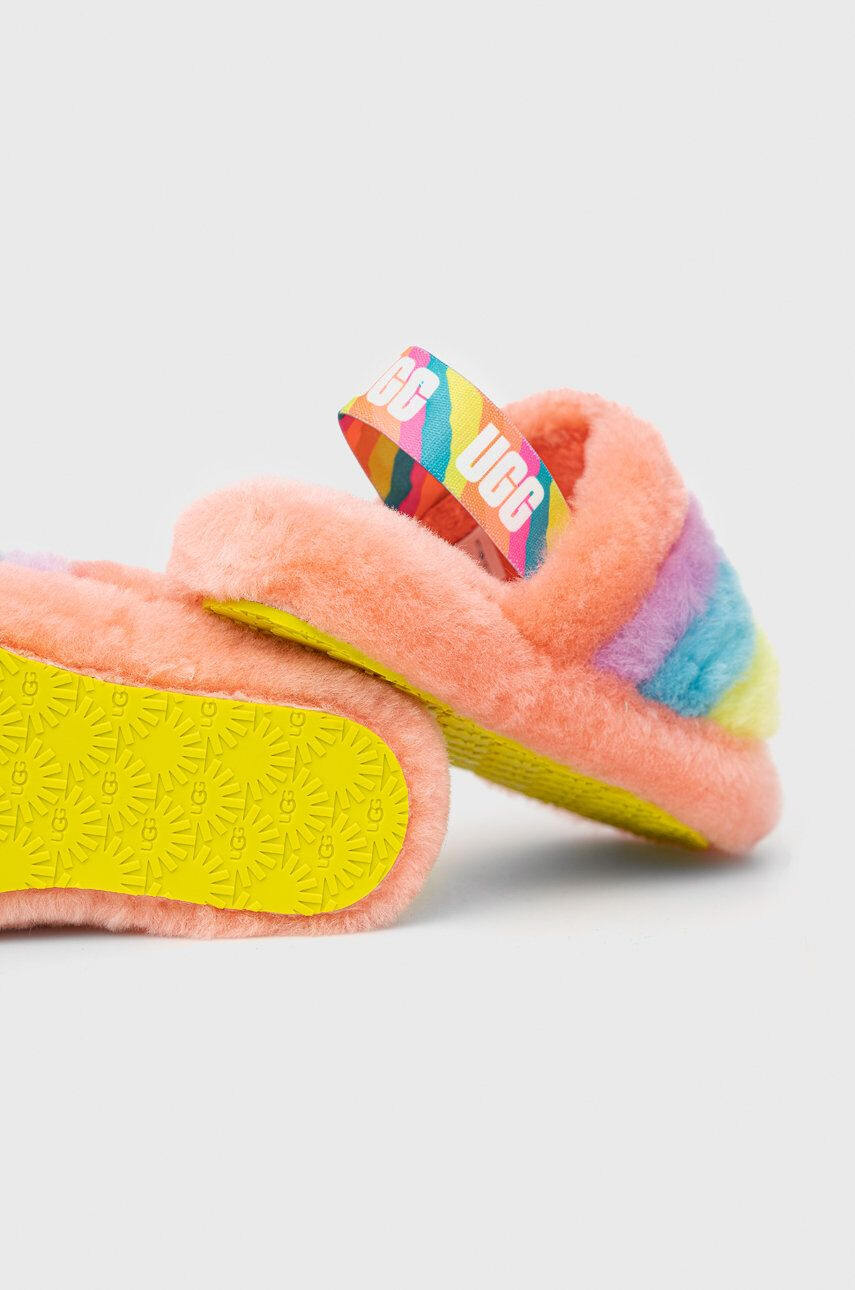 Ugg Детски вълнени пантофи Fluff Yeah Slide - Pepit.bg