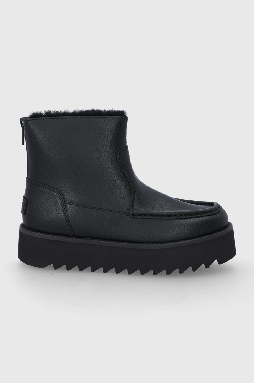 Ugg Кожени апрески в черно - Pepit.bg
