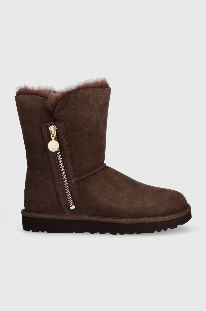 Ugg Кожени апрески W Bailey Zip Short в кафяво - Pepit.bg