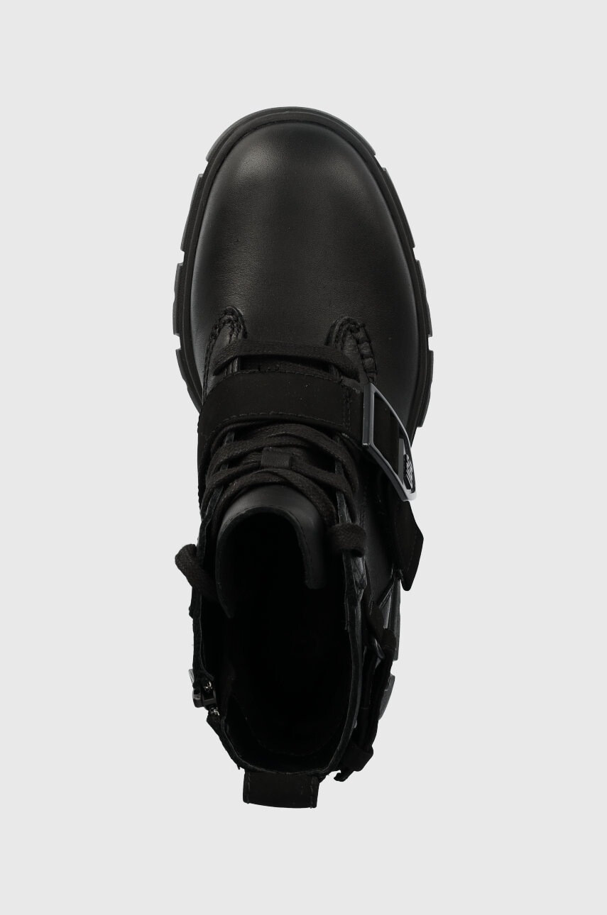 Ugg Кожени боти W Ashton Lace Up в черно с платформа 1130518.BLK - Pepit.bg