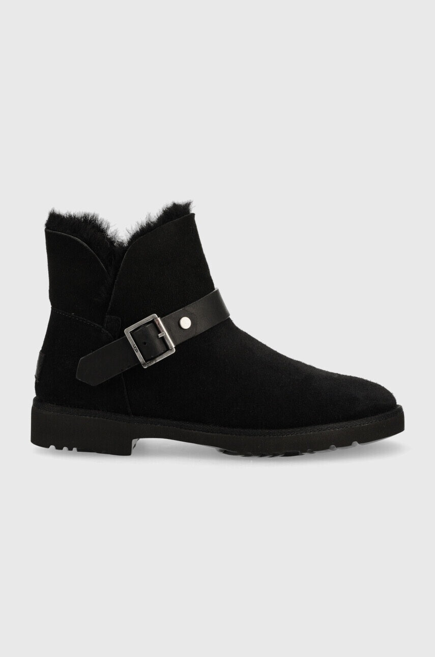 Ugg Кожени боти W Romely Short Buckle - Pepit.bg