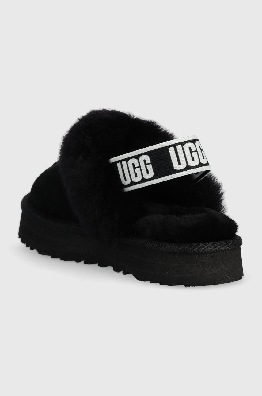 Ugg Кожени чехли Funkette в черно - Pepit.bg