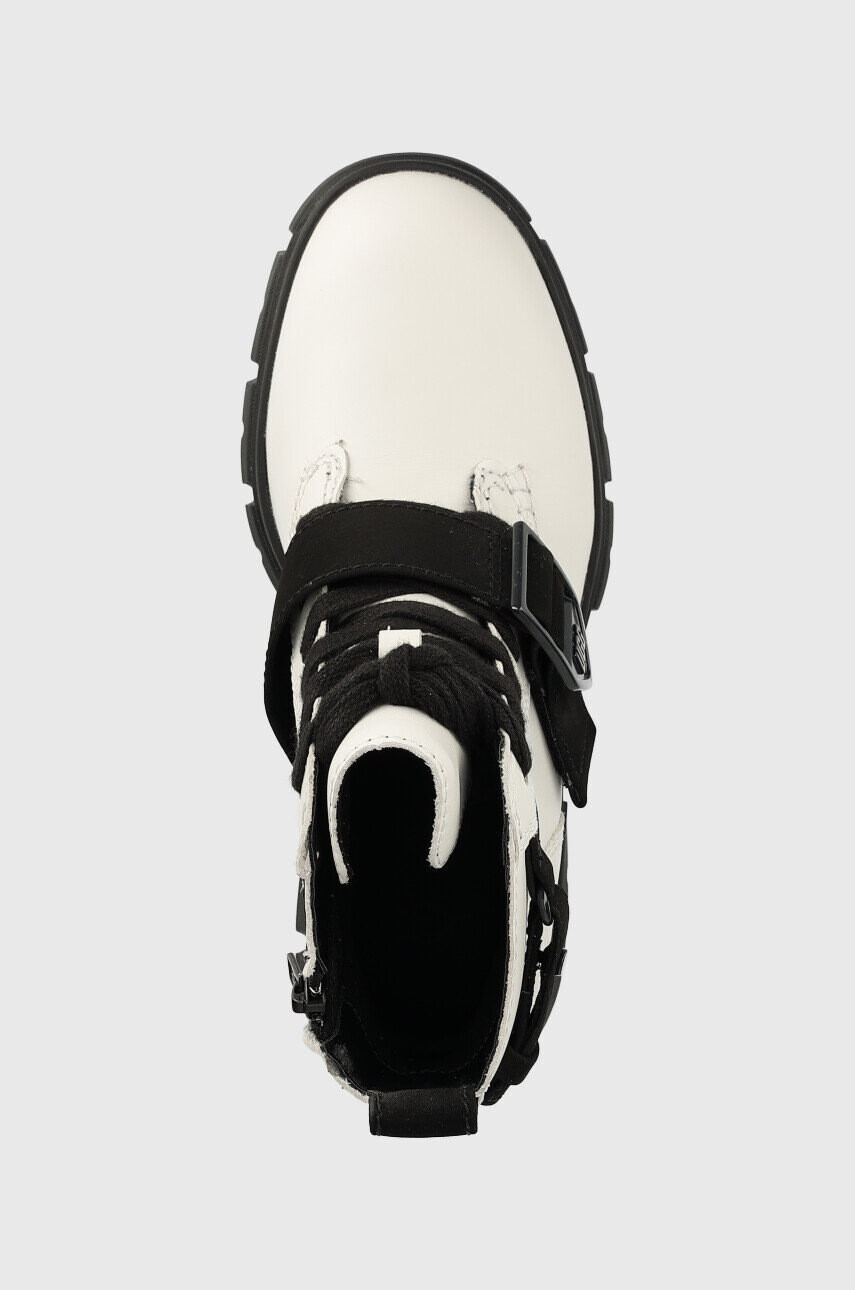 Ugg Кожени кубинки W Ashton Lace Up в бяло с платформа - Pepit.bg
