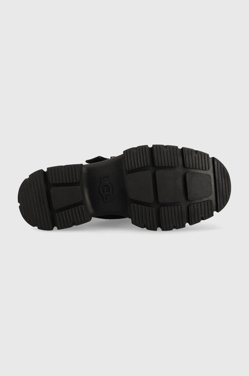 Ugg Кожени кубинки W Ashton Lace Up в бяло с платформа - Pepit.bg