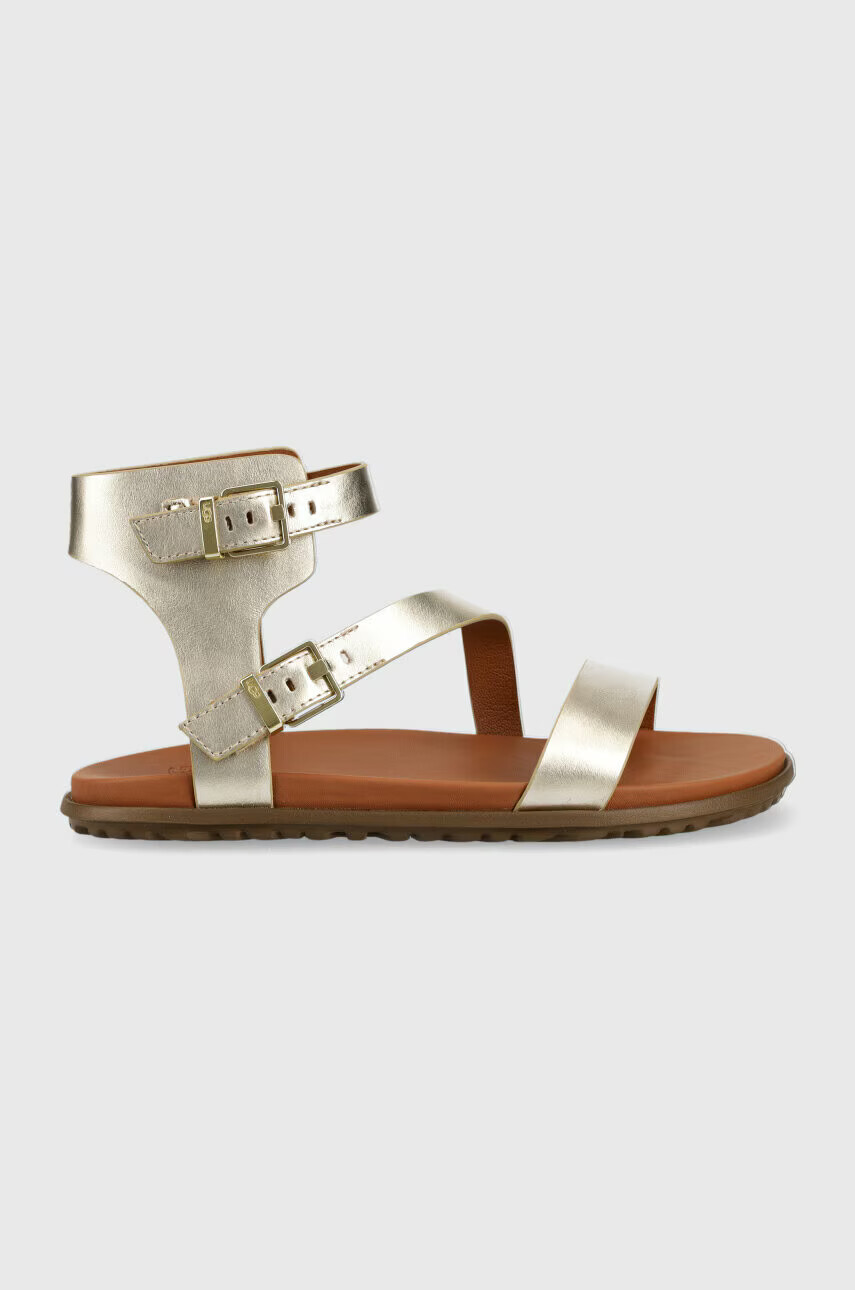 Ugg Кожени сандали Solivan Strap в златисто 1128632 - Pepit.bg