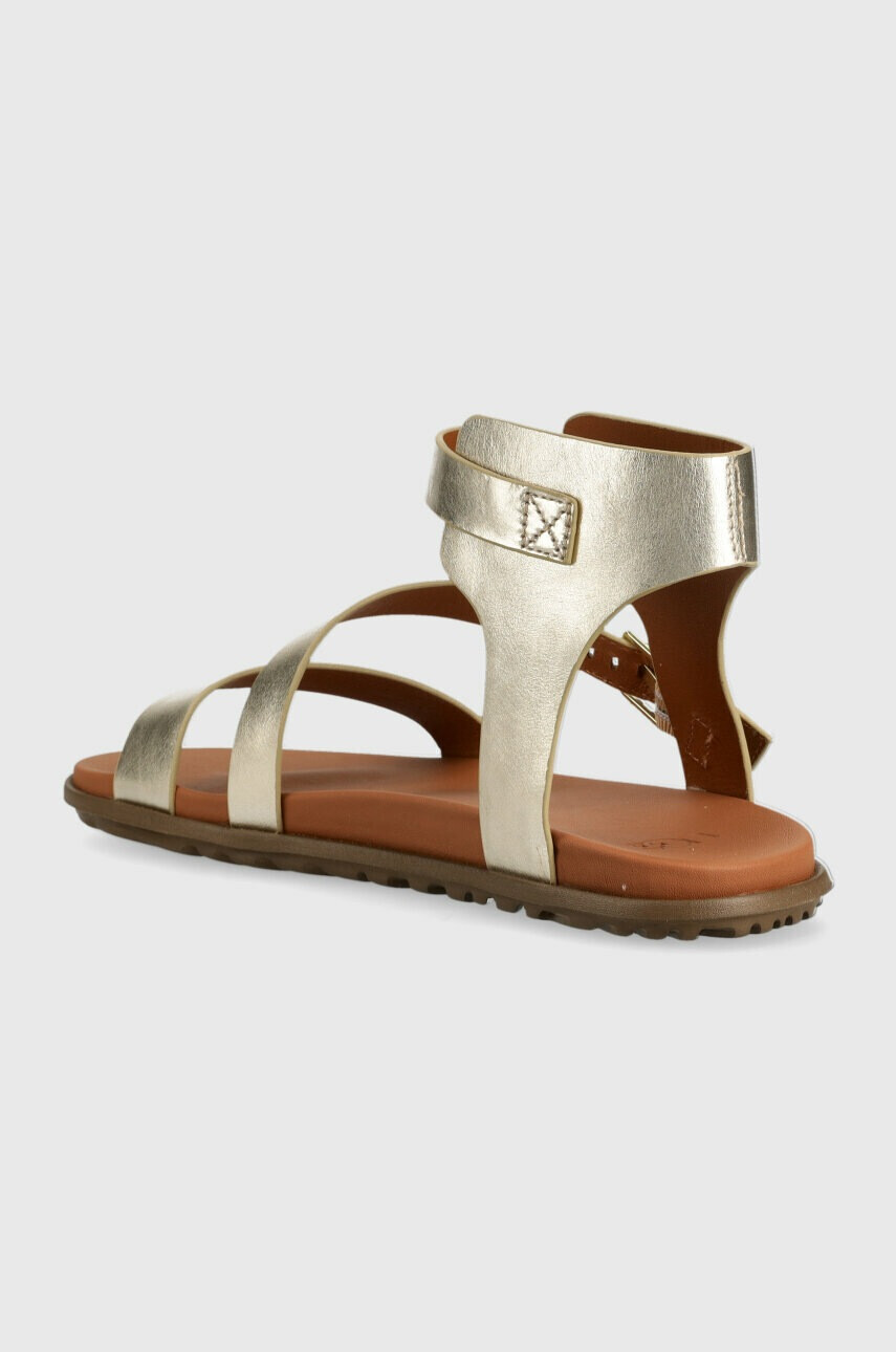 Ugg Кожени сандали Solivan Strap в златисто 1128632 - Pepit.bg